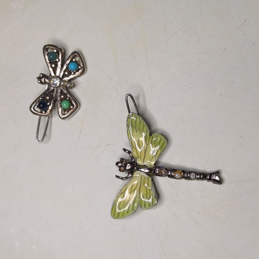 🦋 Dragonfly hair clips